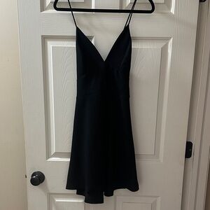BCBGeneration Black V-Neck Mini Dress
